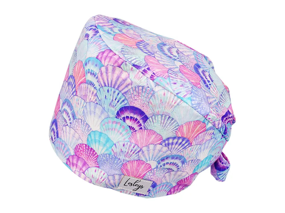 Cotton Scrub Cap - Calot de Bloc - Gorro Quirofano - Cuffia Chirurgica - Sea Shells