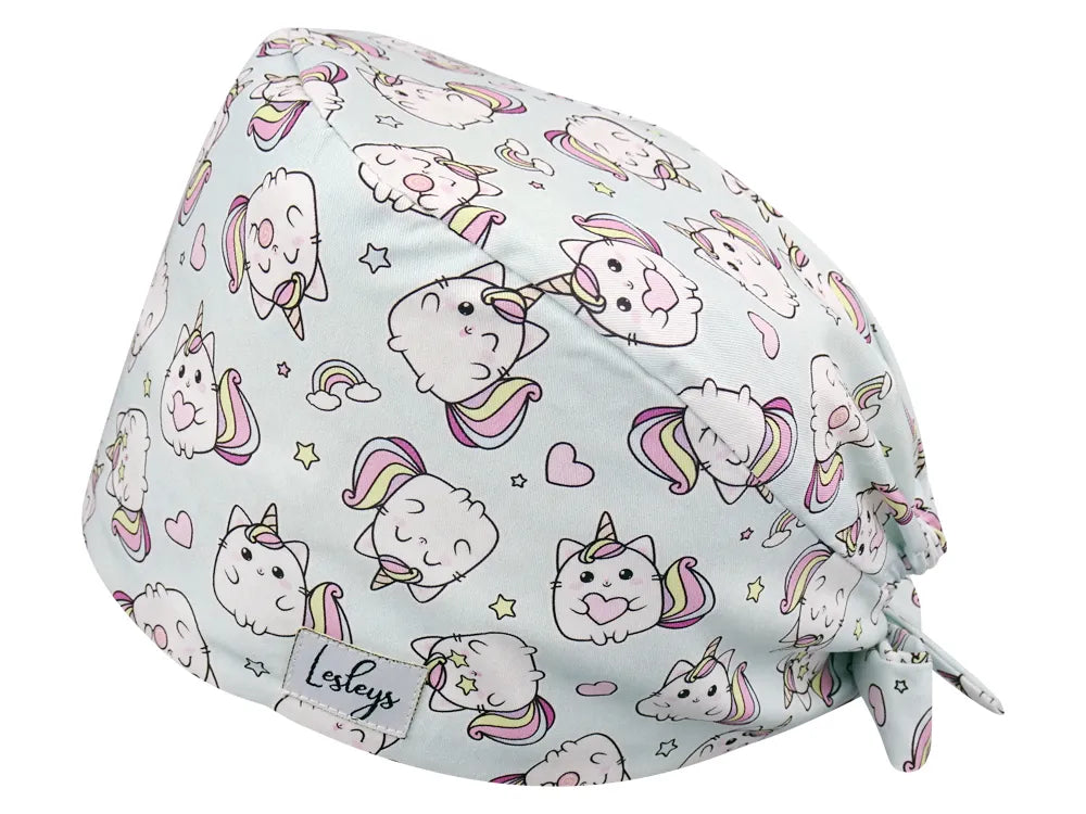 Cotton Scrub Cap - Calot de Bloc - Gorro Quirofano - Cuffia Chirurgica - Kittycorn