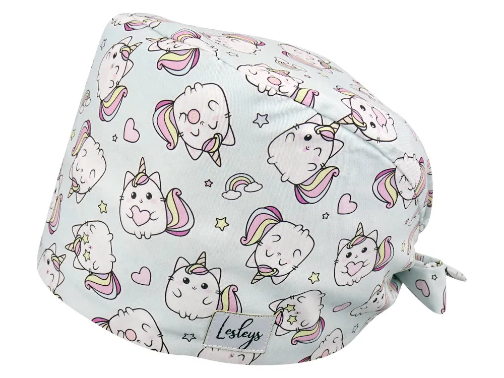 Cotton Scrub Cap - Calot de Bloc - Gorro Quirofano - Cuffia Chirurgica - Kittycorn