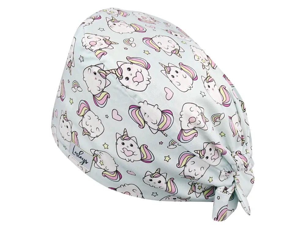 Cotton Scrub Cap - Calot de Bloc - Gorro Quirofano - Cuffia Chirurgica - Kittycorn