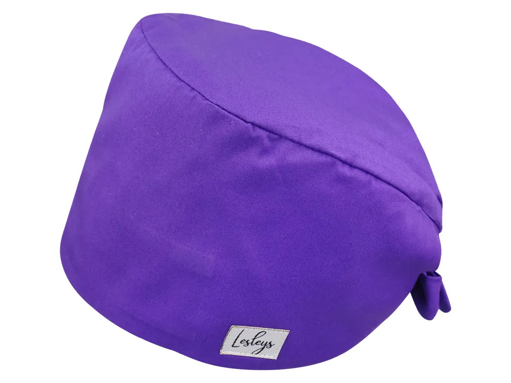Cotton Scrub Cap - Calot de Bloc - Gorro Quirofano - Cuffia Chirurgica - Purple
