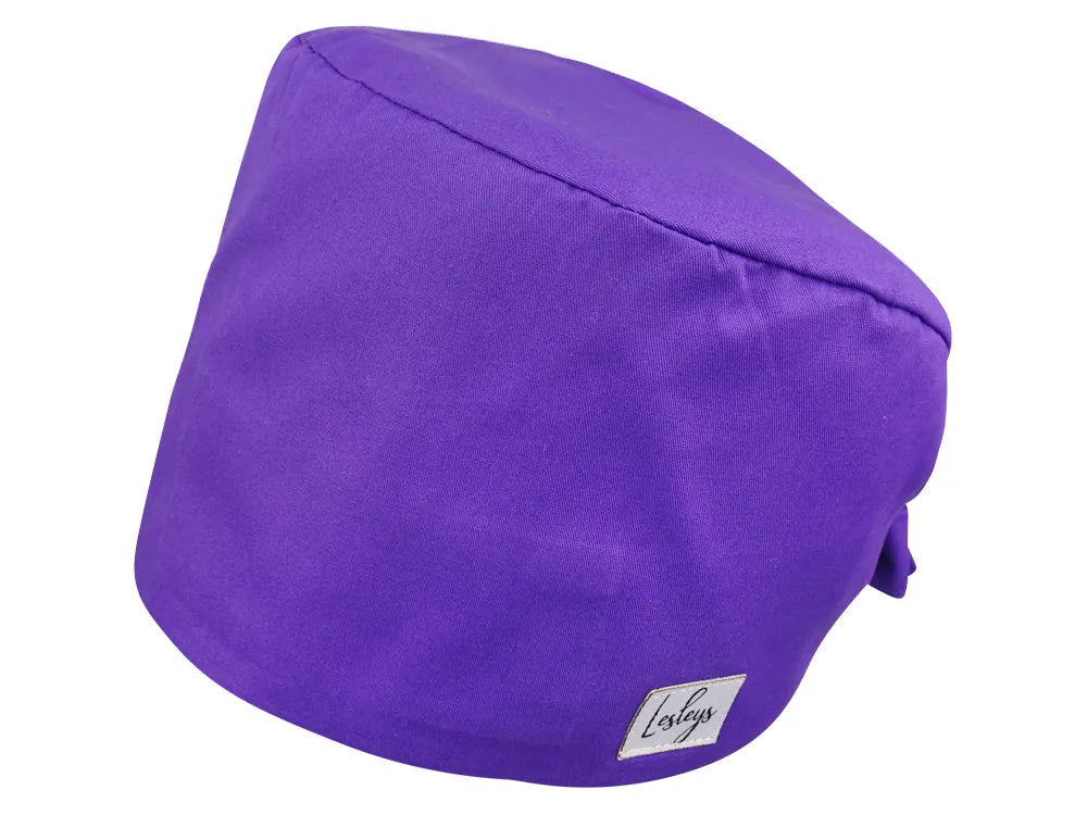 Cotton Scrub Cap - Calot de Bloc - Gorro Quirofano - Cuffia Chirurgica - Purple