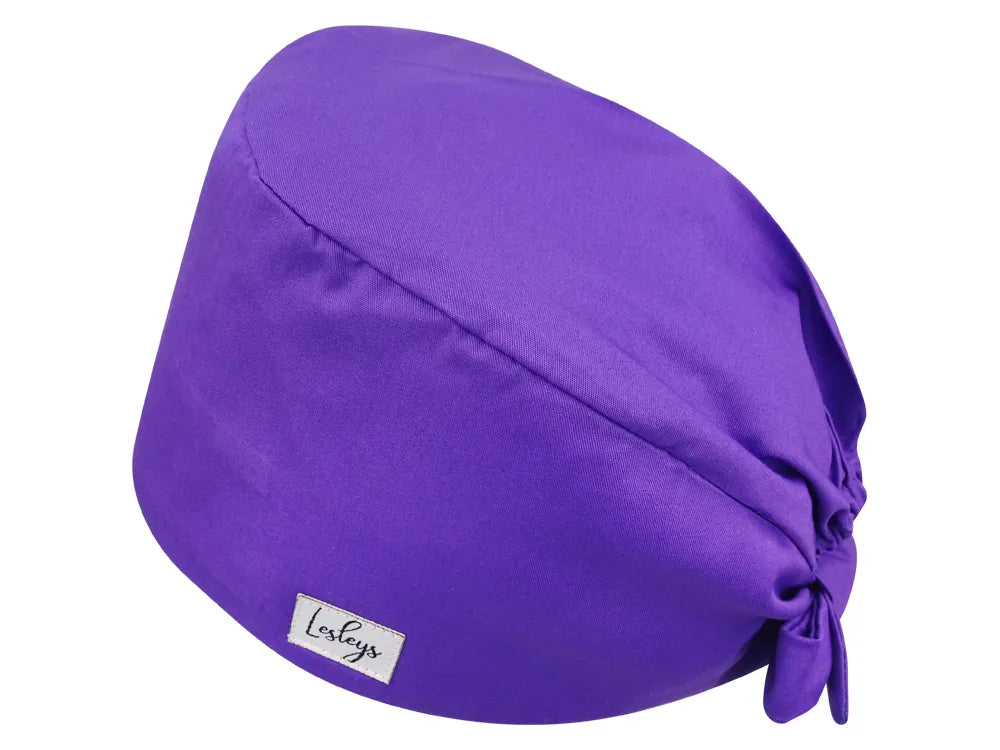 Cotton Scrub Cap - Calot de Bloc - Gorro Quirofano - Cuffia Chirurgica - Purple