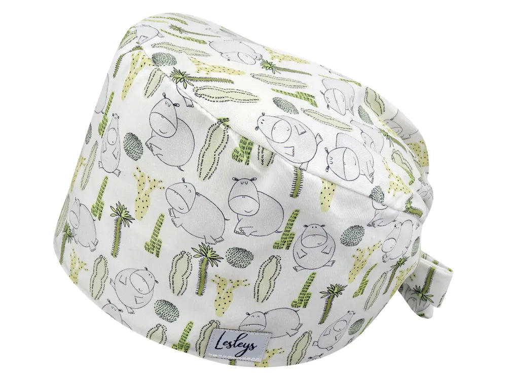 Cotton Scrub Cap - Calot de Bloc - Gorro Quirofano - Cuffia Chirurgica - Hippos