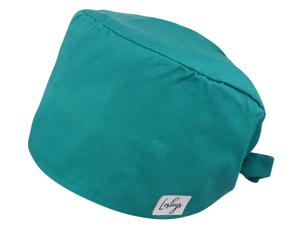 Cotton Scrub Cap - Calot de Bloc - Gorro Quirofano - Cuffia Chirurgica - Green