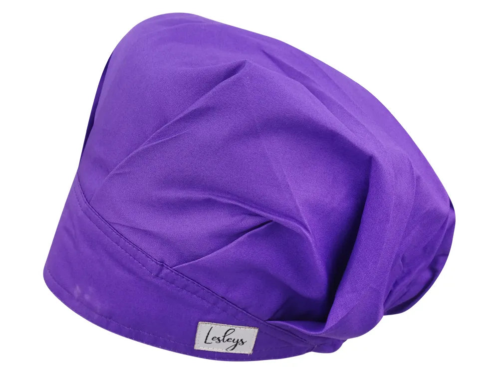 Cotton Scrub Cap - Calot de Bloc - Gorro Quirofano - Cuffia Chirurgica - Purple