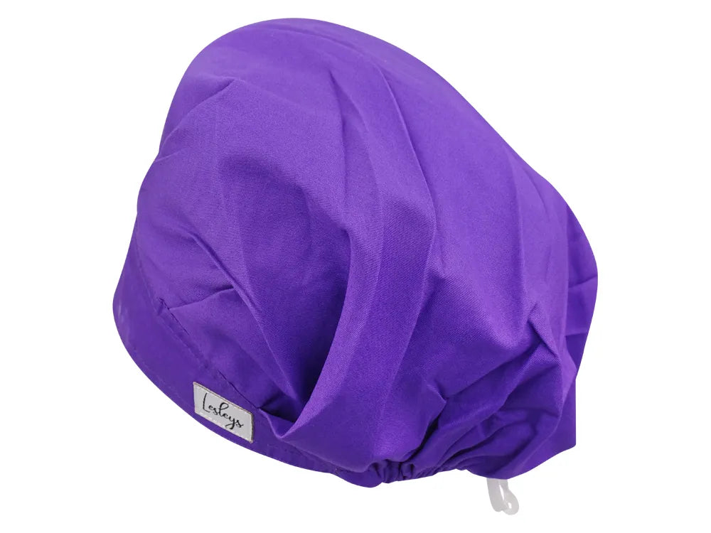 Cotton Scrub Cap - Calot de Bloc - Gorro Quirofano - Cuffia Chirurgica - Purple