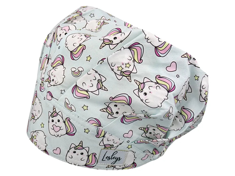 Cotton Scrub Cap - Calot de Bloc - Gorro Quirofano - Cuffia Chirurgica - Kittycorn