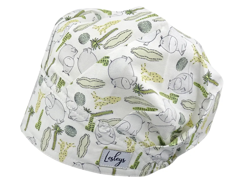 Cotton Scrub Cap - Calot de Bloc - Gorro Quirofano - Cuffia Chirurgica - Hippos