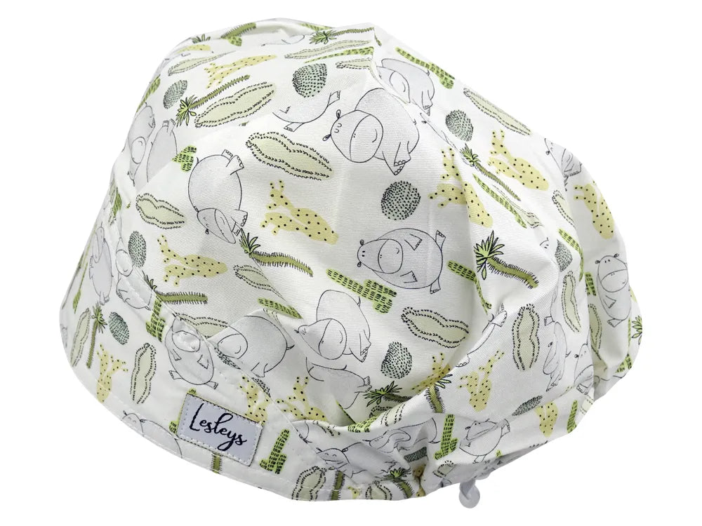 Cotton Scrub Cap - Calot de Bloc - Gorro Quirofano - Cuffia Chirurgica - Hippos