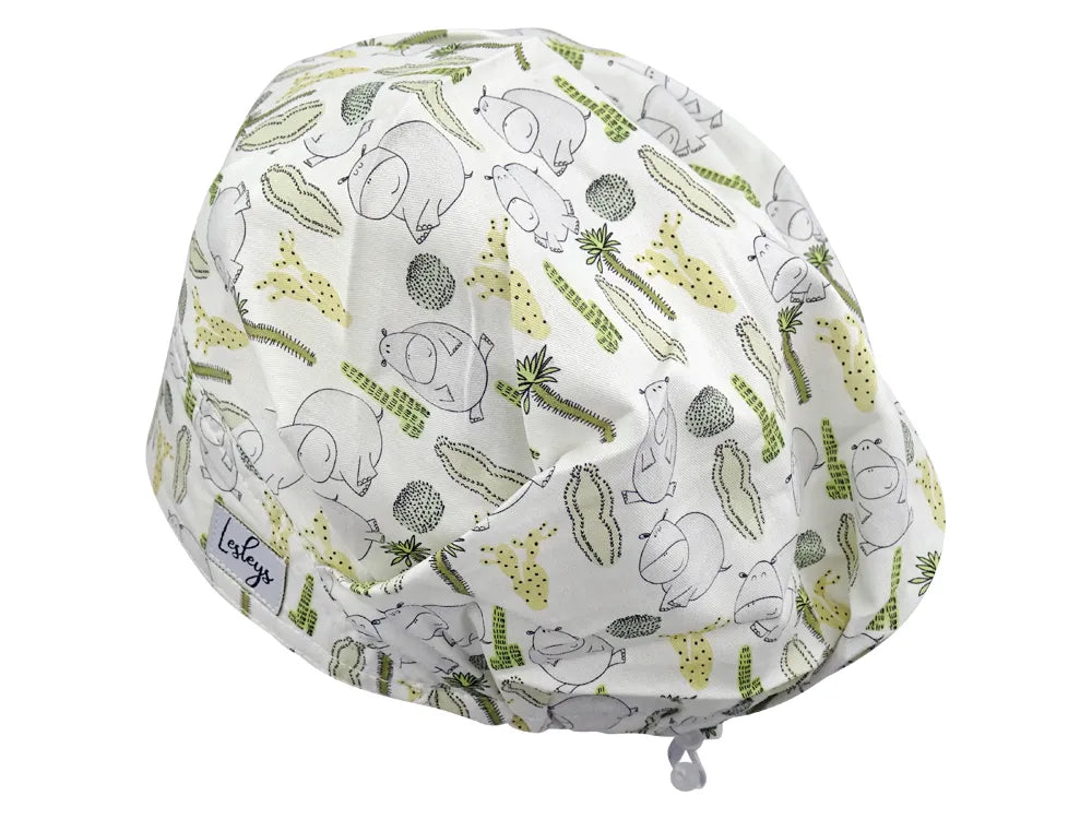 Cotton Scrub Cap - Calot de Bloc - Gorro Quirofano - Cuffia Chirurgica - Hippos