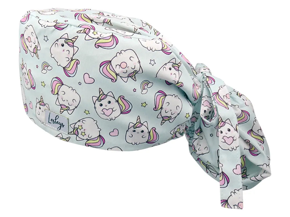 Cotton Scrub Cap - Calot de Bloc - Gorro Quirofano - Cuffia Chirurgica - Kittycorn