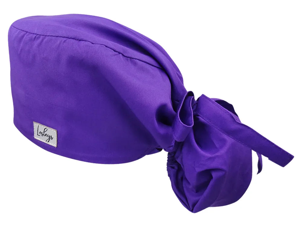 Cotton Scrub Cap - Calot de Bloc - Gorro Quirofano - Cuffia Chirurgica - Purple