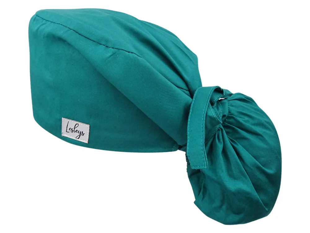 Cotton Scrub Cap - Calot de Bloc - Gorro Quirofano - Cuffia Chirurgica - Green