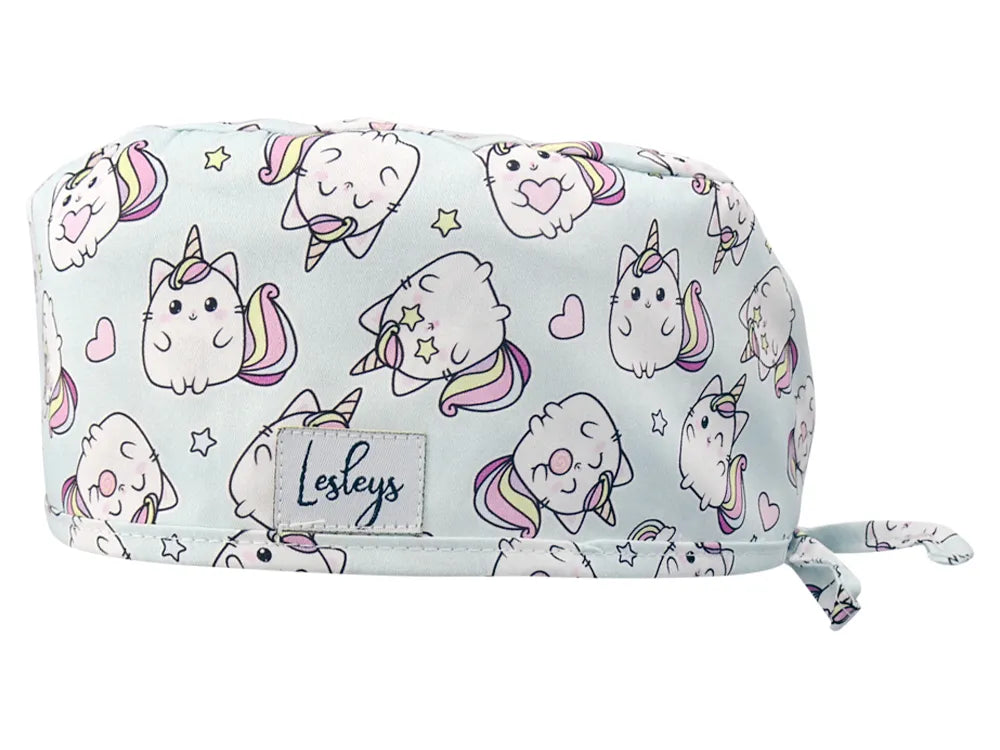 Cotton Scrub Cap - Calot de Bloc - Gorro Quirofano - Cuffia Chirurgica - Kittycorn