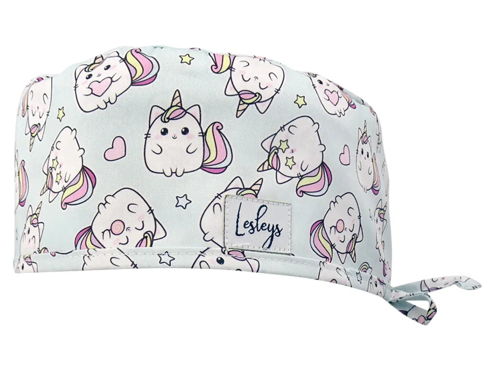 Cotton Scrub Cap - Calot de Bloc - Gorro Quirofano - Cuffia Chirurgica - Kittycorn