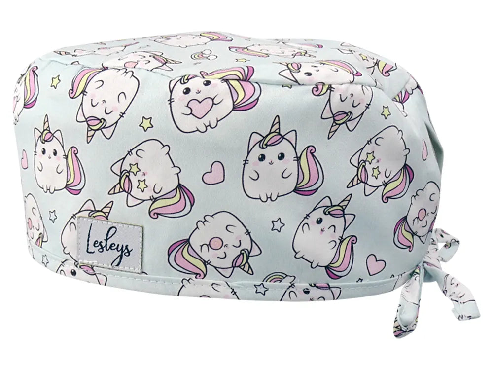 Cotton Scrub Cap - Calot de Bloc - Gorro Quirofano - Cuffia Chirurgica - Kittycorn