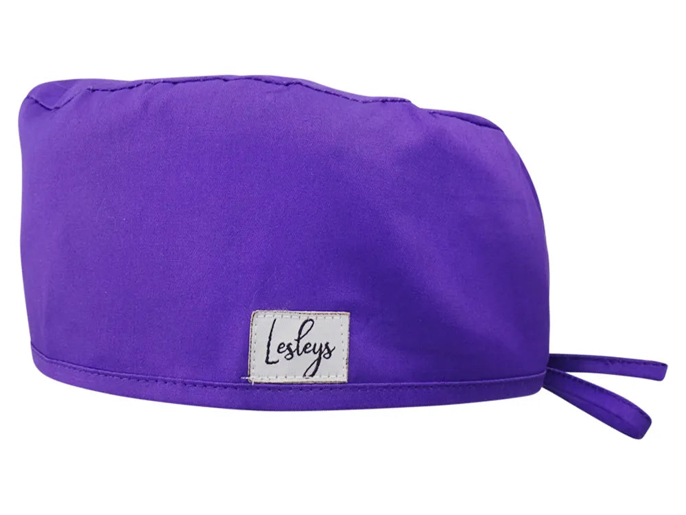 Cotton Scrub Cap - Calot de Bloc - Gorro Quirofano - Cuffia Chirurgica - Purple