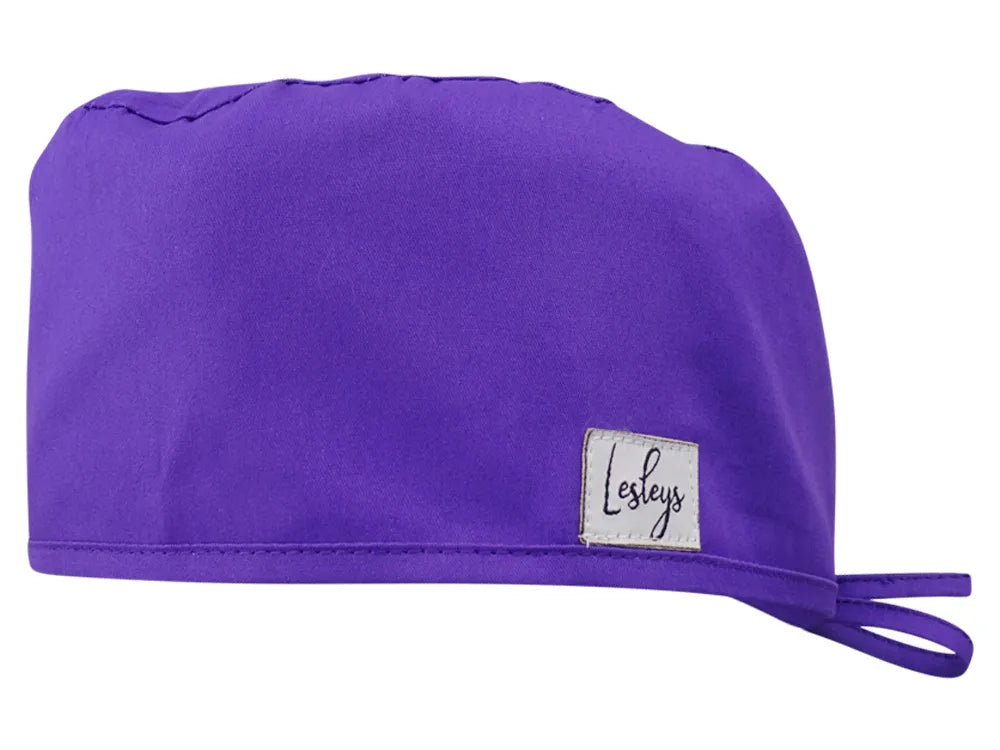 Cotton Scrub Cap - Calot de Bloc - Gorro Quirofano - Cuffia Chirurgica - Purple