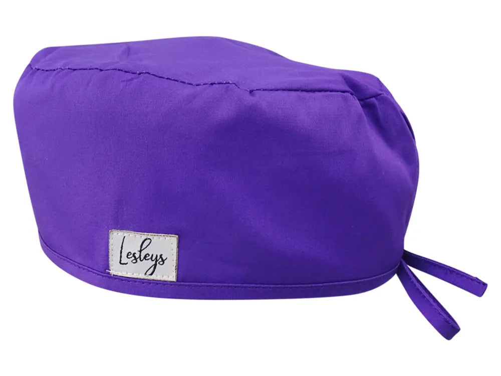 Cotton Scrub Cap - Calot de Bloc - Gorro Quirofano - Cuffia Chirurgica - Purple