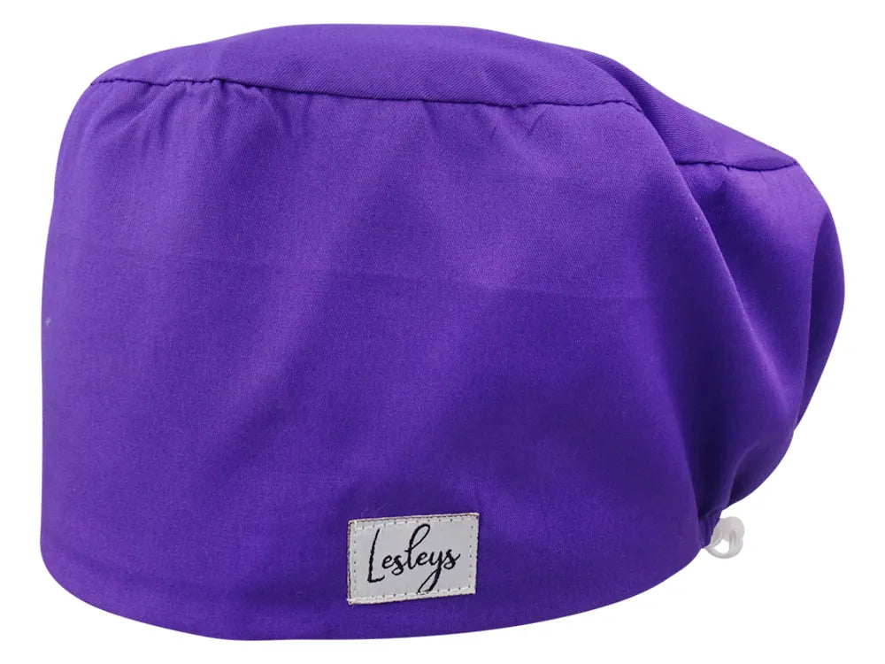 Cotton Scrub Cap - Calot de Bloc - Gorro Quirofano - Cuffia Chirurgica - Purple