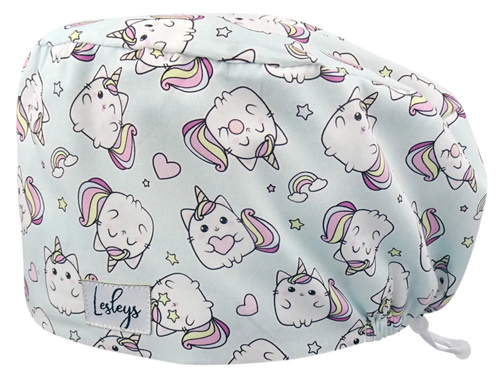 Cotton Scrub Cap - Calot de Bloc - Gorro Quirofano - Cuffia Chirurgica - Kittycorn