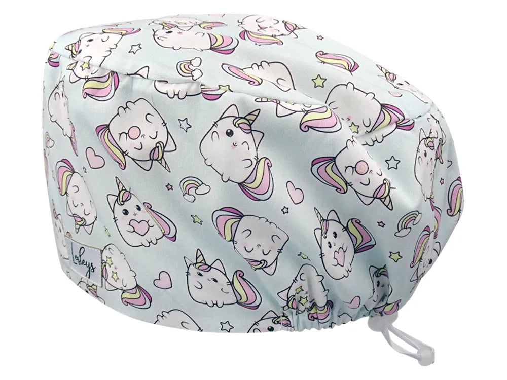 Cotton Scrub Cap - Calot de Bloc - Gorro Quirofano - Cuffia Chirurgica - Kittycorn
