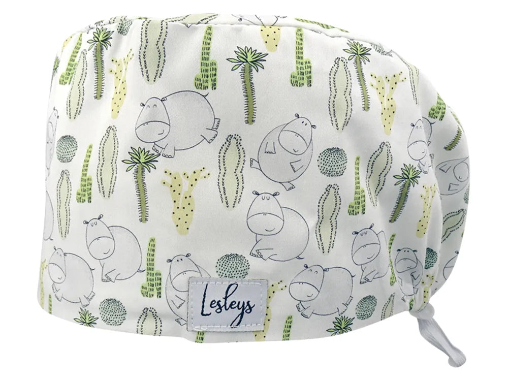 Cotton Scrub Cap - Calot de Bloc - Gorro Quirofano - Cuffia Chirurgica - Hippos