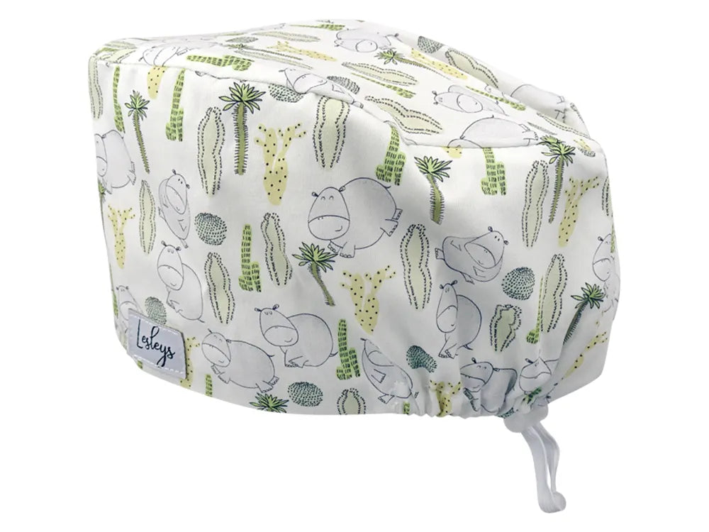 Cotton Scrub Cap - Calot de Bloc - Gorro Quirofano - Cuffia Chirurgica - Hippos