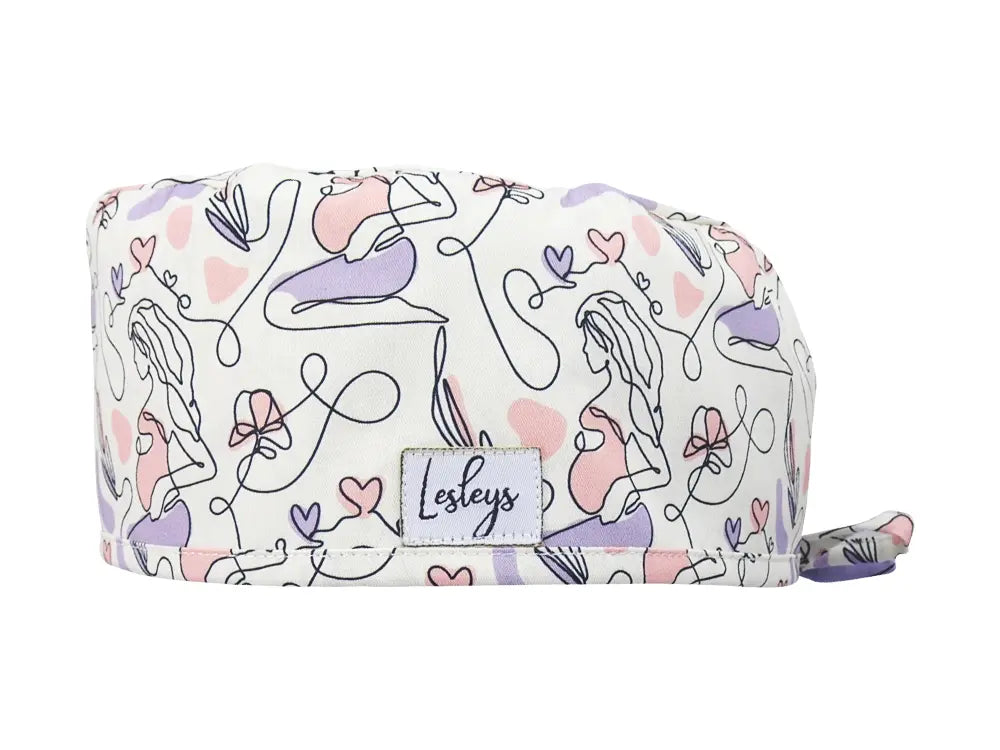 Cotton Scrub Cap - Calot de Bloc - Gorro Quirofano - Cuffia Chirurgica - Mom to be