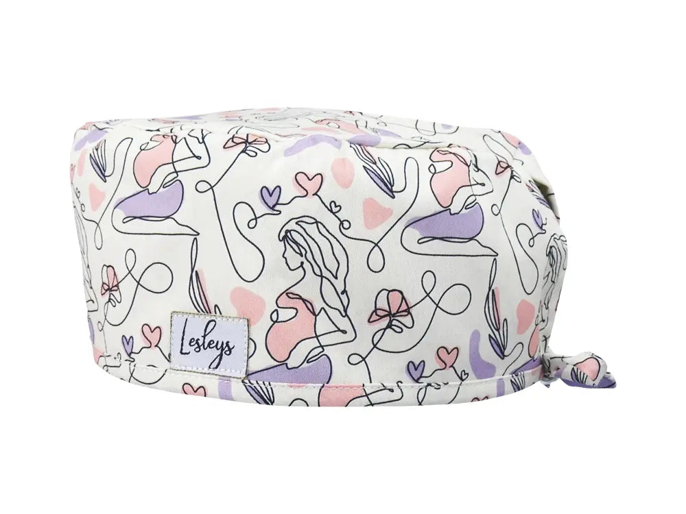 Cotton Scrub Cap - Calot de Bloc - Gorro Quirofano - Cuffia Chirurgica - Mom to be
