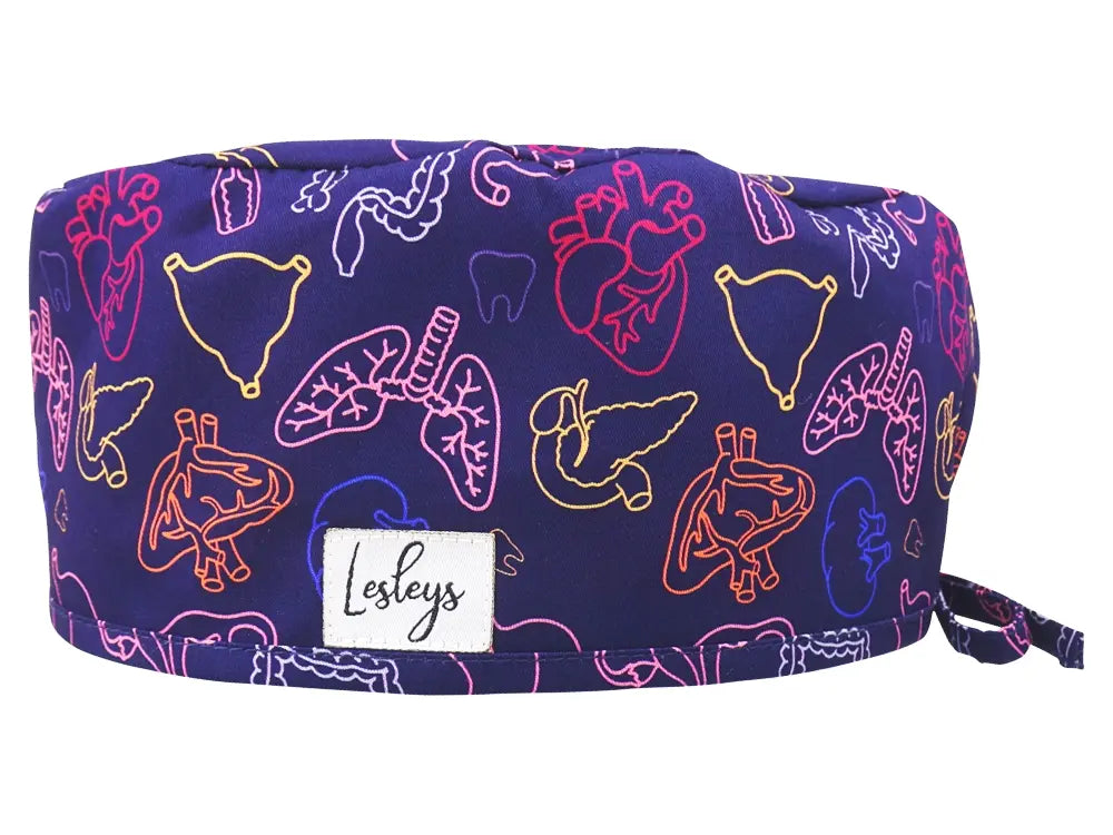 Cotton Scrub Cap - Calot de Bloc - Gorro Quirofano - Cuffia Chirurgica - Organs