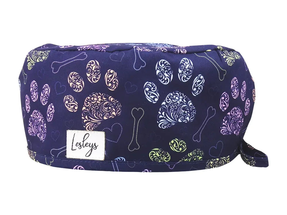 Cotton Scrub Cap - Calot de Bloc - Gorro Quirofano - Cuffia Chirurgica - Dog Love
