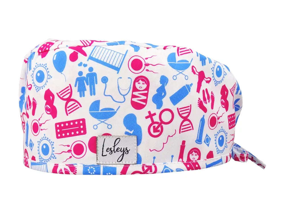 Cotton Scrub Cap - Calot de Bloc - Gorro Quirofano - Cuffia Chirurgica - Fecundation