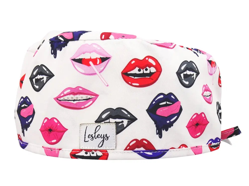 Cotton Scrub Cap - Calot de Bloc - Gorro Quirofano - Cuffia Chirurgica - Lips