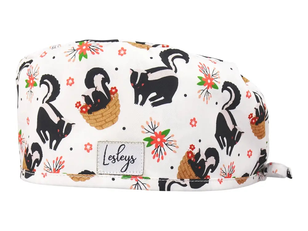 Cotton Scrub Cap - Calot de Bloc - Gorro Quirofano - Cuffia Chirurgica - Skunky