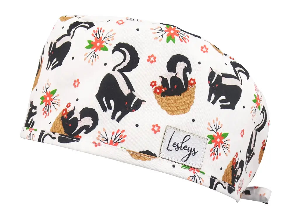 Cotton Scrub Cap - Calot de Bloc - Gorro Quirofano - Cuffia Chirurgica - Skunky