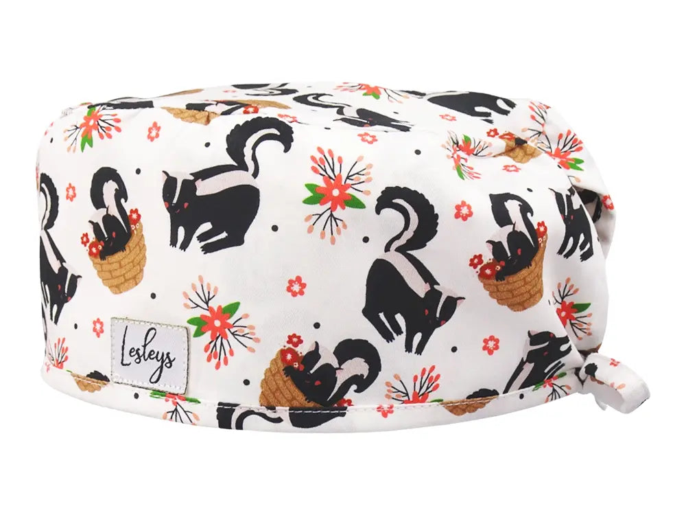 Cotton Scrub Cap - Calot de Bloc - Gorro Quirofano - Cuffia Chirurgica - Skunky