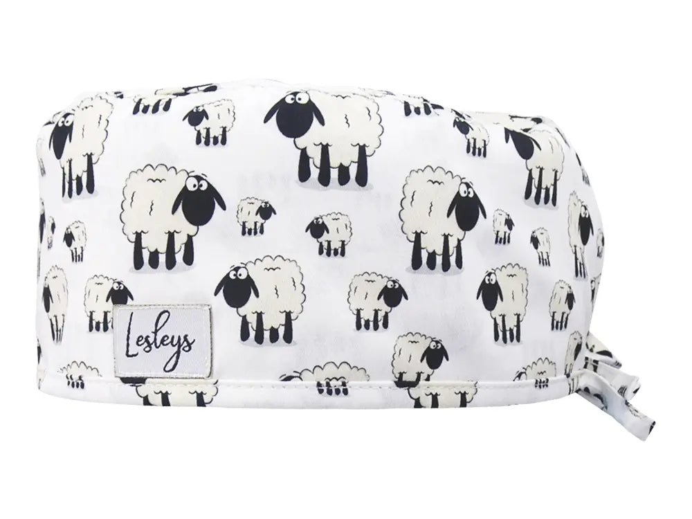 Cotton Scrub Cap - Calot de Bloc - Gorro Quirofano - Cuffia Chirurgica - Sheeps