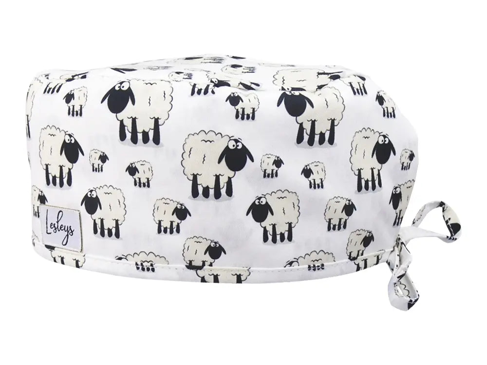 Cotton Scrub Cap - Calot de Bloc - Gorro Quirofano - Cuffia Chirurgica - Sheeps