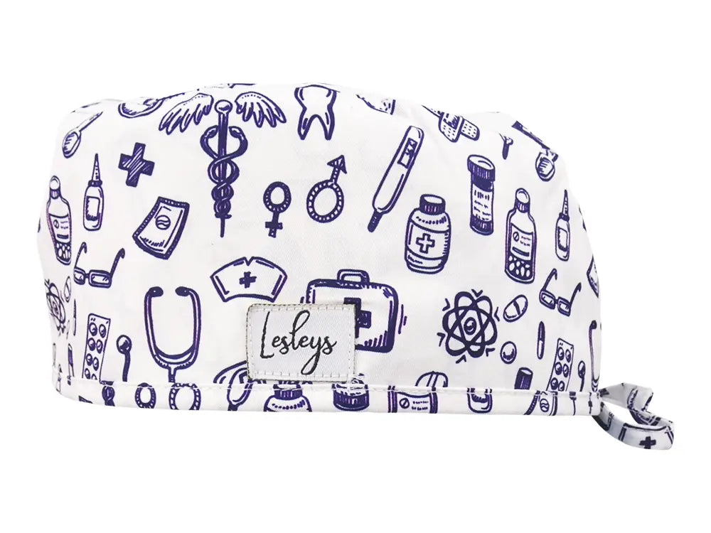 Cotton Scrub Cap - Calot de Bloc - Gorro Quirofano - Cuffia Chirurgica - Doctors Office