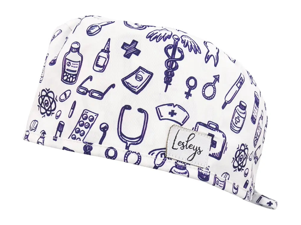 Cotton Scrub Cap - Calot de Bloc - Gorro Quirofano - Cuffia Chirurgica - Doctors Office