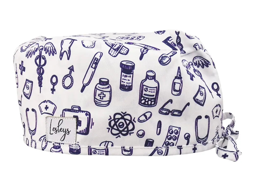 Cotton Scrub Cap - Calot de Bloc - Gorro Quirofano - Cuffia Chirurgica - Doctors Office