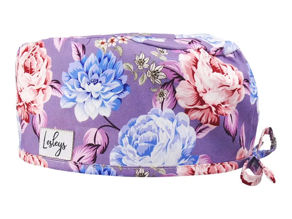 Cotton Scrub Cap - Calot de Bloc - Gorro Quirofano - Cuffia Chirurgica - Bliss Flowers