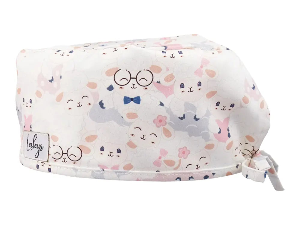 Cotton Scrub Cap - Calot de Bloc - Gorro Quirofano - Cuffia Chirurgica - Happy Sheeps