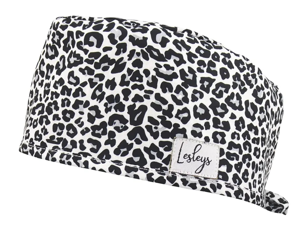 Cotton Scrub Cap - Calot de Bloc - Gorro Quirofano - Cuffia Chirurgica - Snow Leo