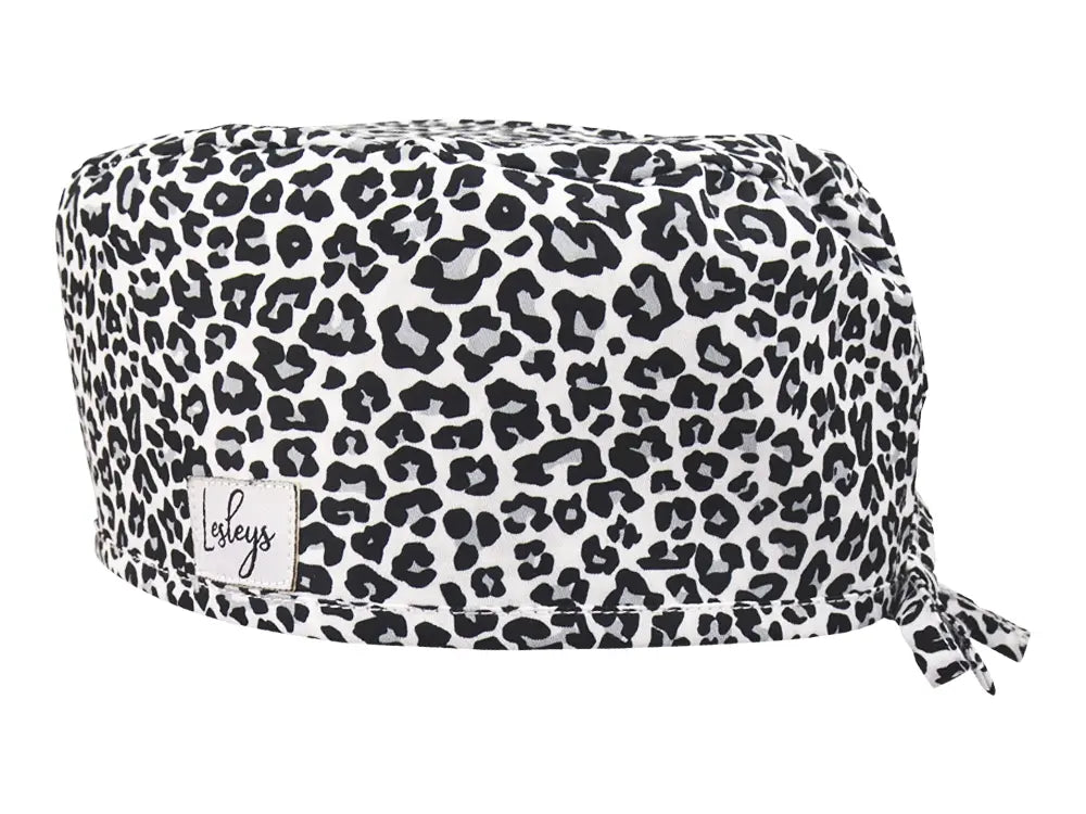Cotton Scrub Cap - Calot de Bloc - Gorro Quirofano - Cuffia Chirurgica - Snow Leo