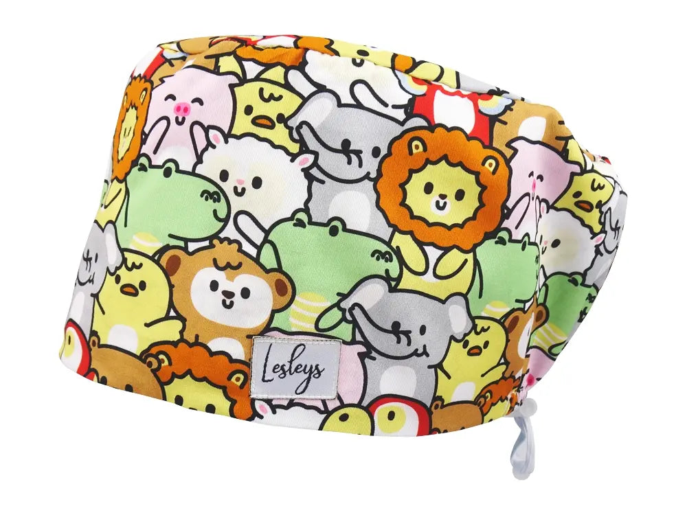 Cotton Scrub Cap - Calot de Bloc - Gorro Quirofano - Cuffia Chirurgica - Fluffy