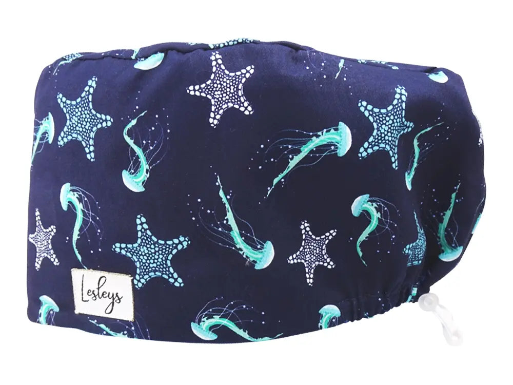 Cotton Scrub Cap - Calot de Bloc - Gorro Quirofano - Cuffia Chirurgica - Deep Sea