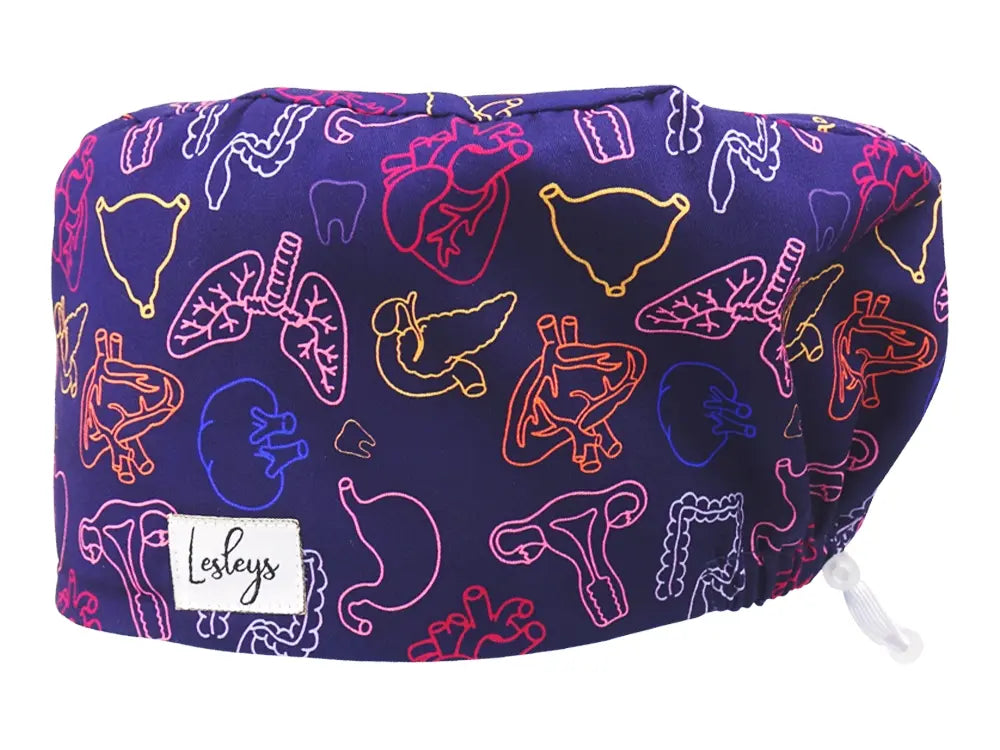 Cotton Scrub Cap - Calot de Bloc - Gorro Quirofano - Cuffia Chirurgica - Organs